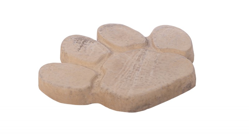 Animal Paw Stepping Stone Buff Gold Earnshaws Fencing Centres